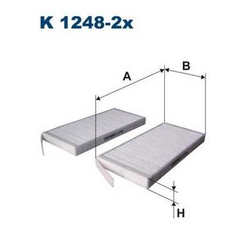 Фильтр салона Кангу 2 (с 2008) K1248-2X  — Filtron (Польша)